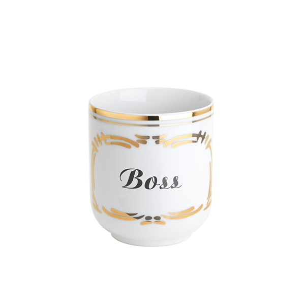 Porzellan Häferl mit Aufschrift "Boss"