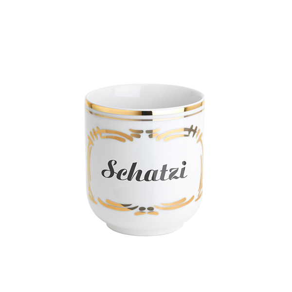 Porzellan Häferl mit Aufschrift "Schatzi"