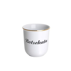Porzellan Häferl mit Aufschrift "Botschata Mokka"
