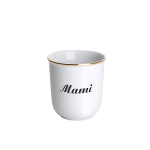 Porzellan Häferl mit Aufschrift "Mami Mokka"